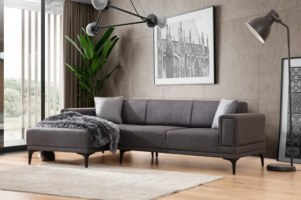 Rohová rozkládací pohovka Horizon Left - Dark Grey