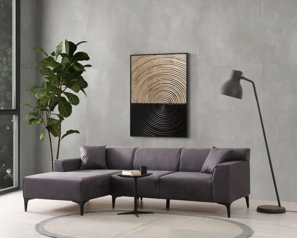 Rohová sedací souprava New Petra L Corner - Anthracite