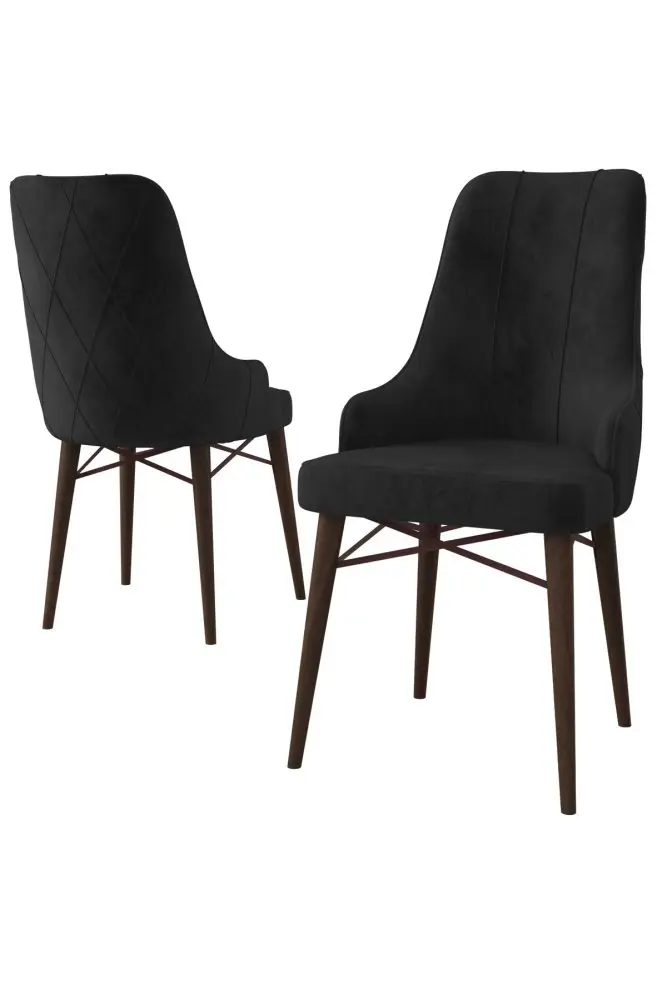 Sada židlí (4 kusy) Neta - Black, Brown