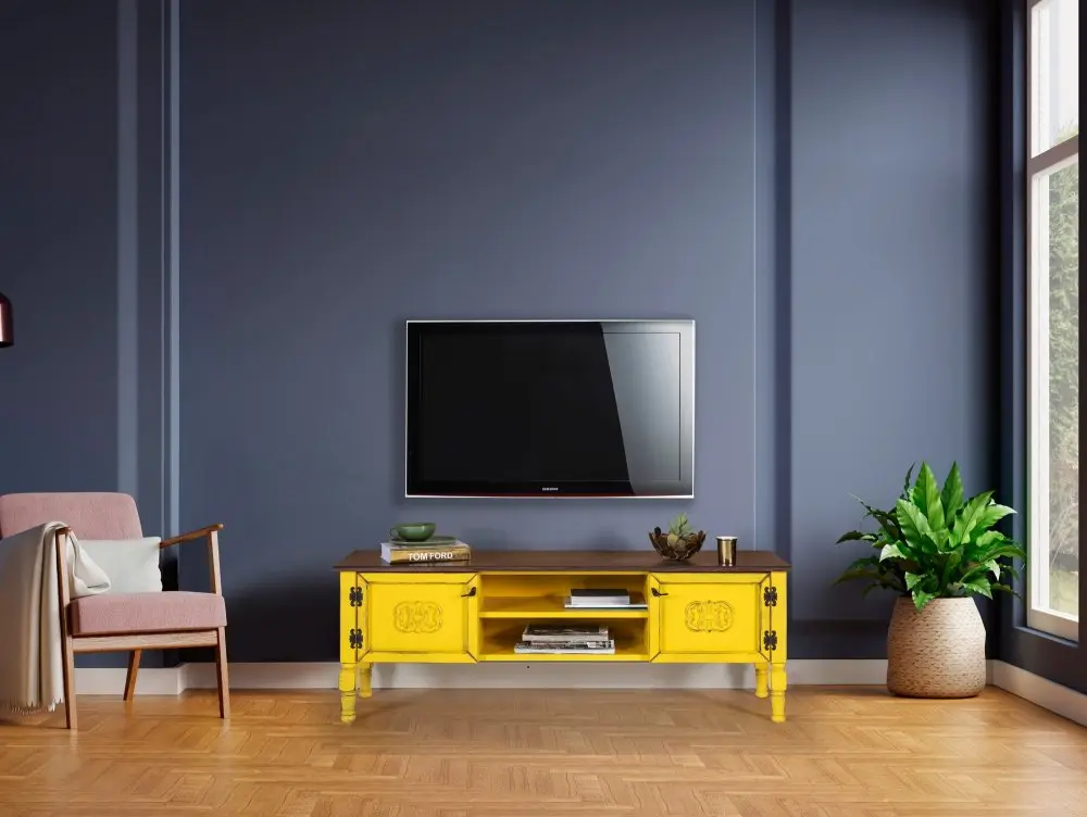 TV stěna / Sestava pod TV Ada TV - Yellow