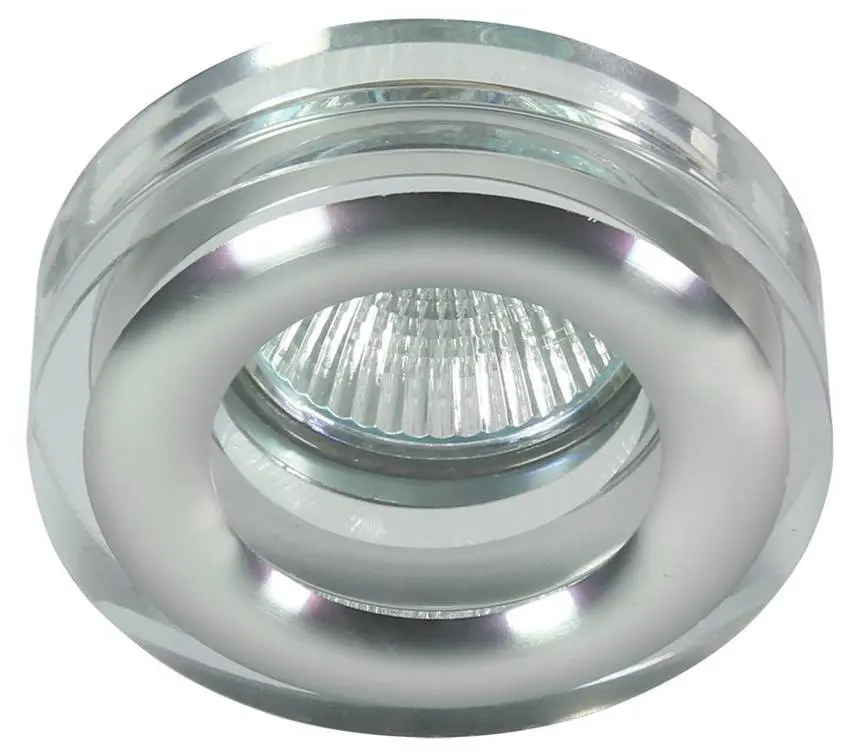 Stropní svítidlo, bezbarvé, kulaté, skleněné, MR16, 50W, SK-81