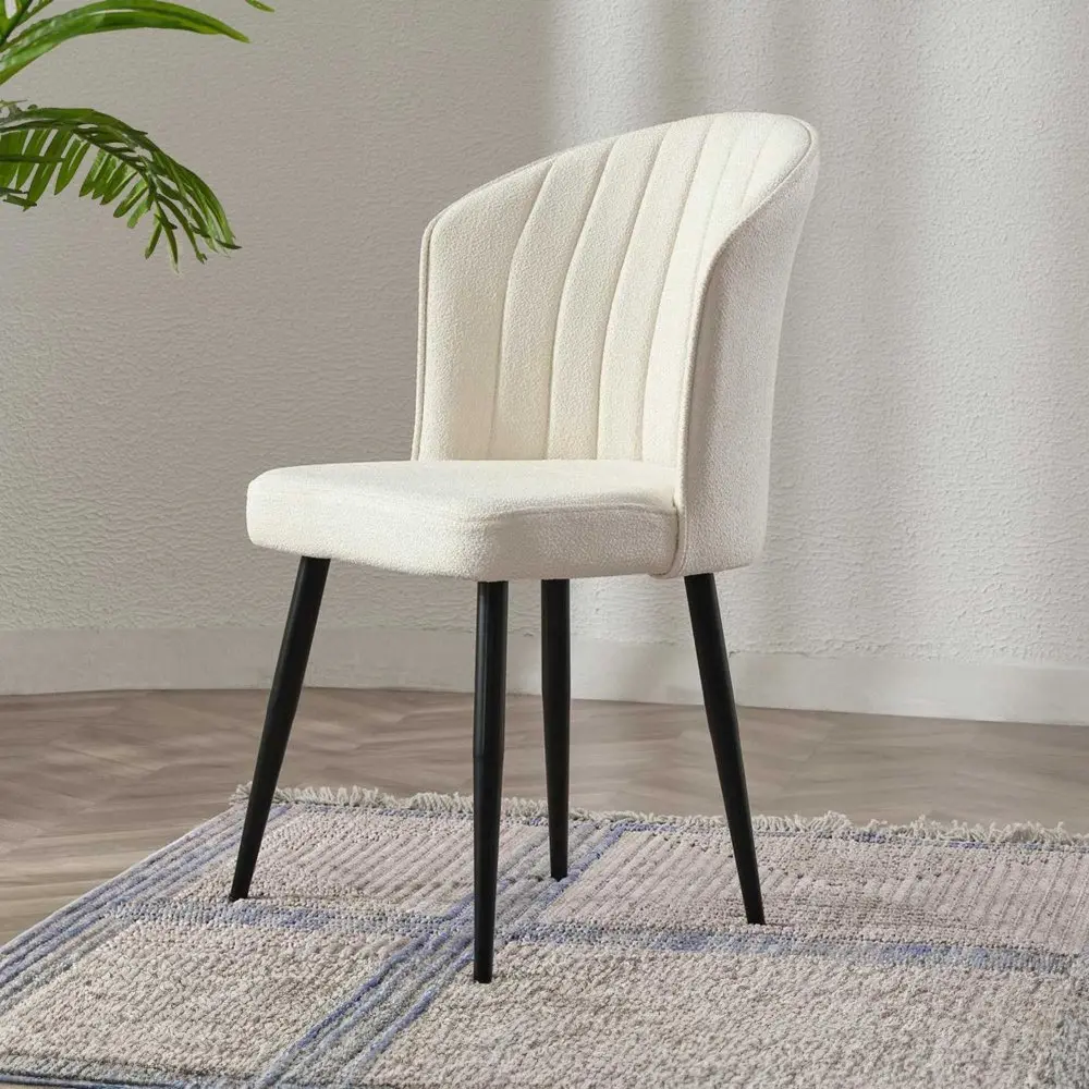 Sada jídelních židlí Rubi Cream and Black, 4 ks