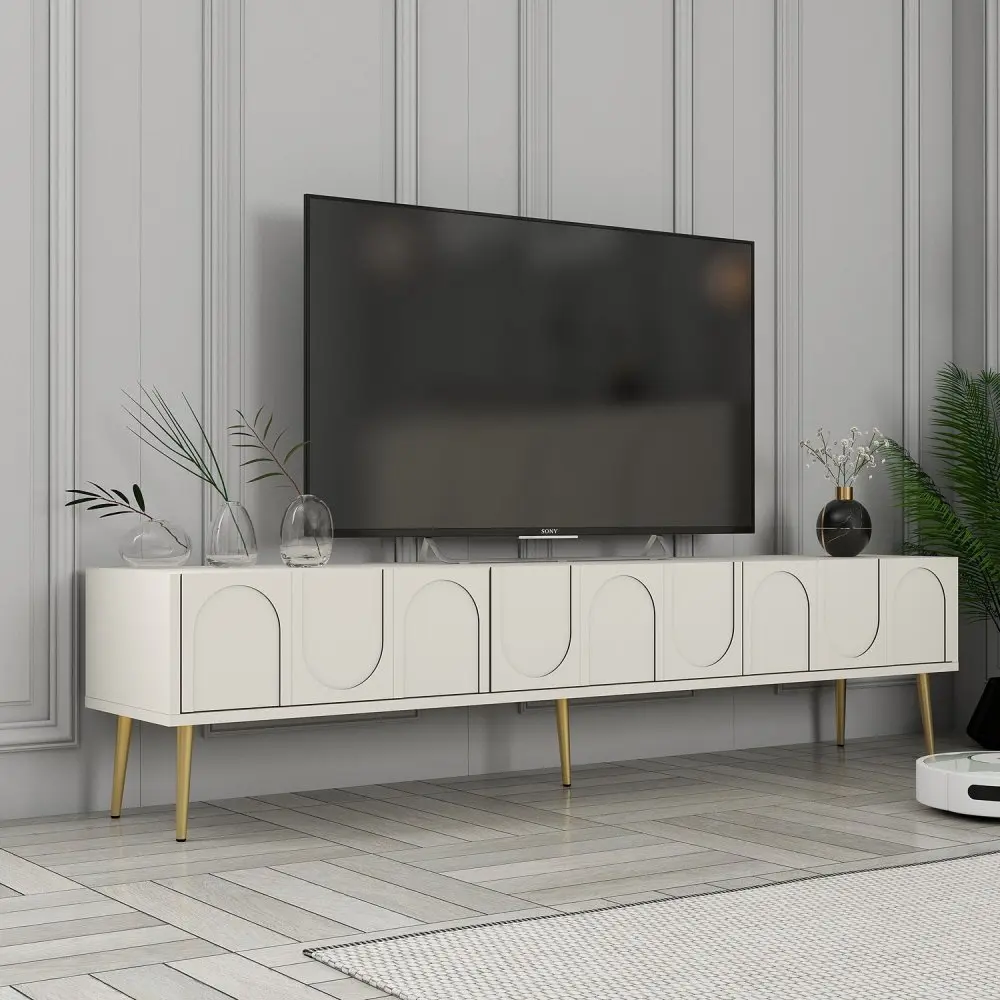TV stolek Lyon 43 - Cream, Gold