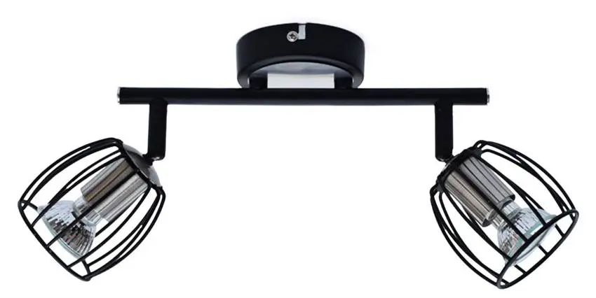 Nástěnná lampa Zonk LED pásek GU10 matná černá + saténový nikl