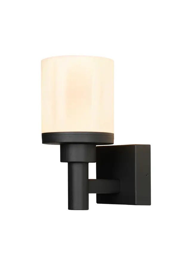 Zahradní lampa Saponia nástěnná lampa 17,8x25cm černá 12W LED IP65