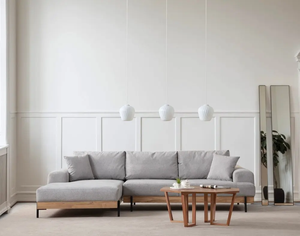 Rohová sedací souprava Eti Oak Left - Grey