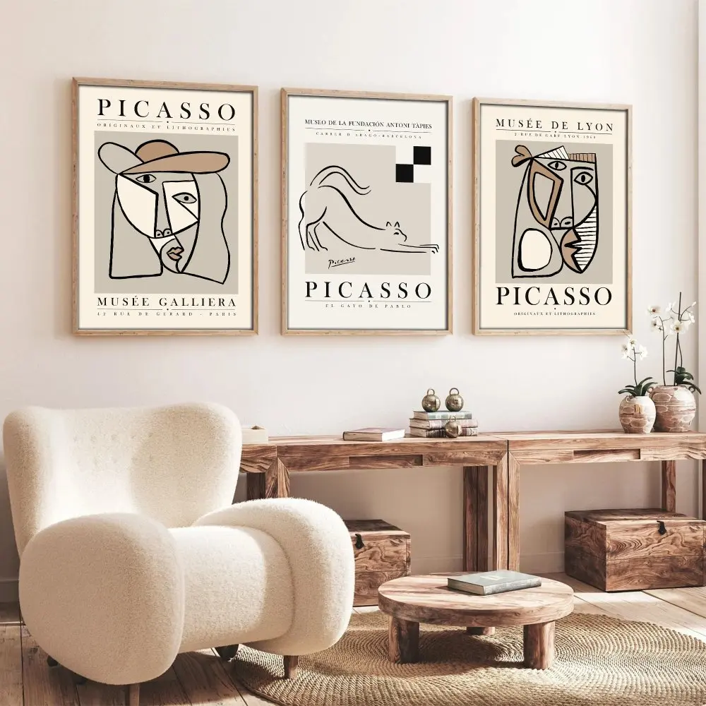 Dekorativní rámovaný obraz z MDF (3 kusy) Huhu254 - 50 x 70