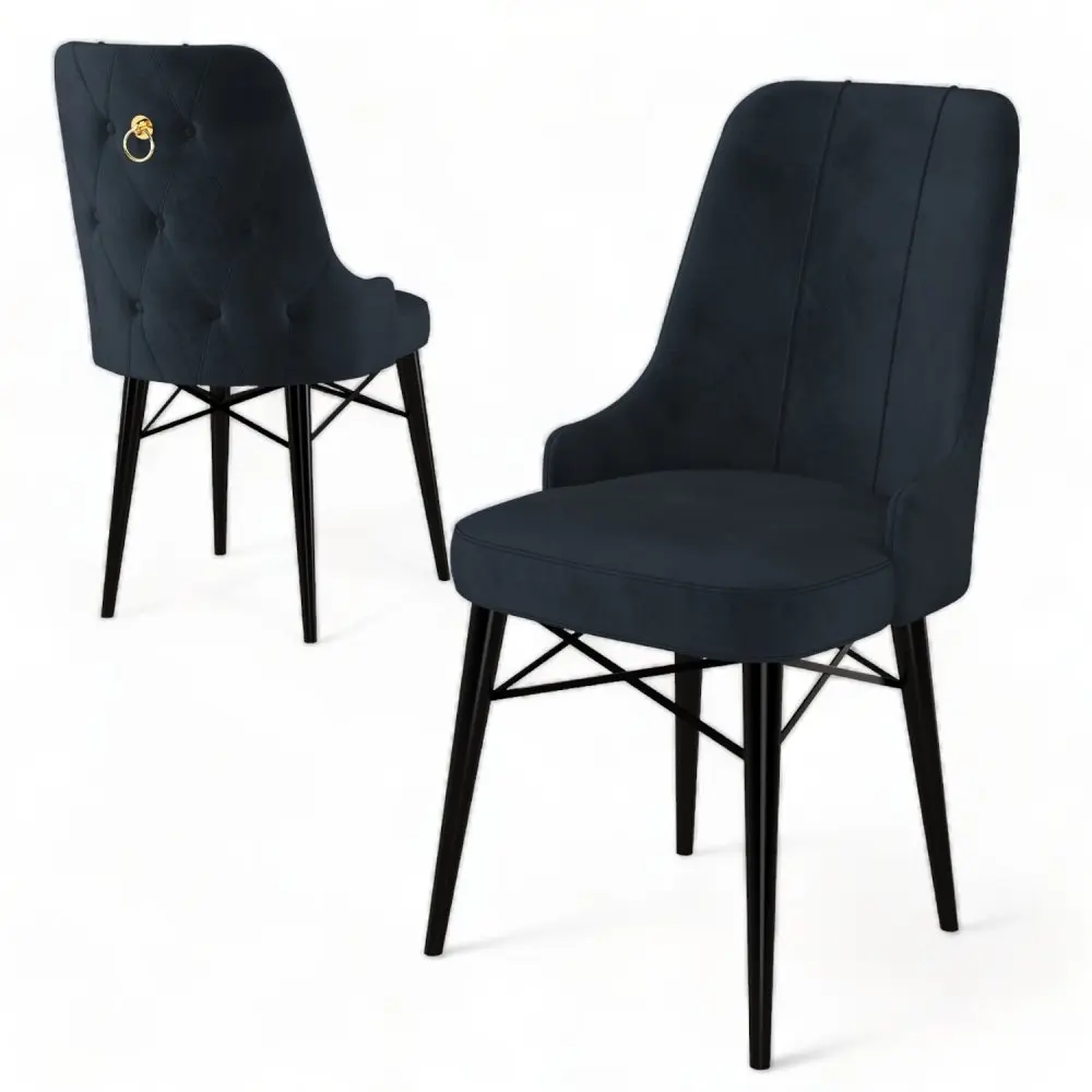 Sada jídelních židlí Pare Anthracite and Black, 4 ks, 4 ks