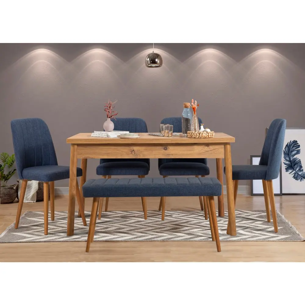 Set stolu a židlí (6 kusů) Costa Atlantic Navy Blue