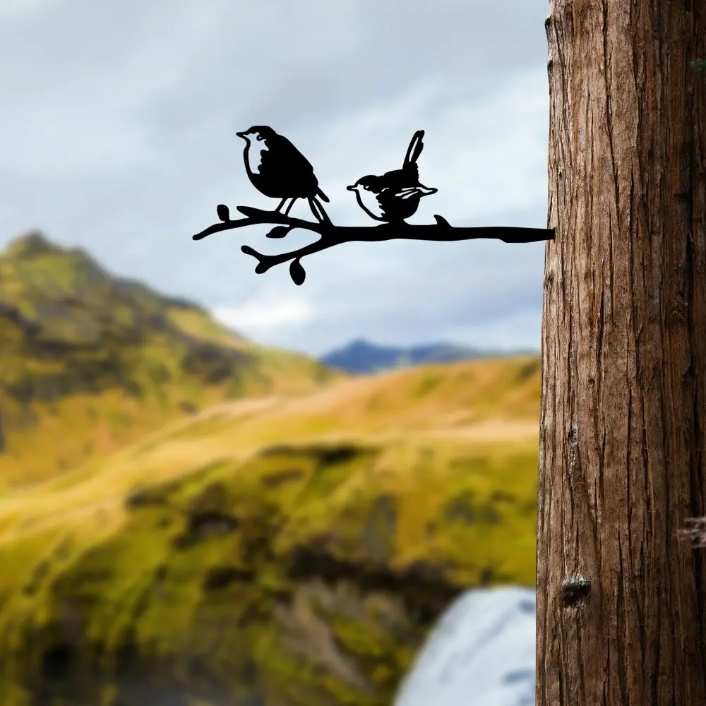Zahradní dekorace Bird On The Branch 03 - Black