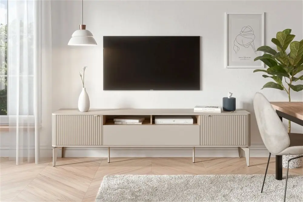 HALMAR TV stolek BELUCI RTV-2 200 cm kašmír/dub cremona
