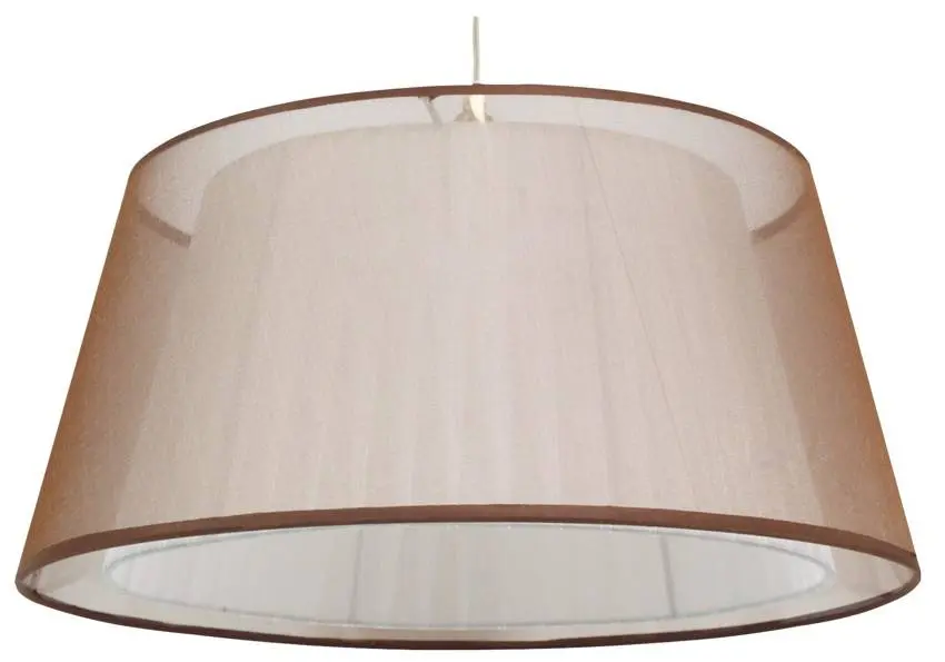 Závěsná stropní lampa 1X60W E27 hnědá CHARLIE