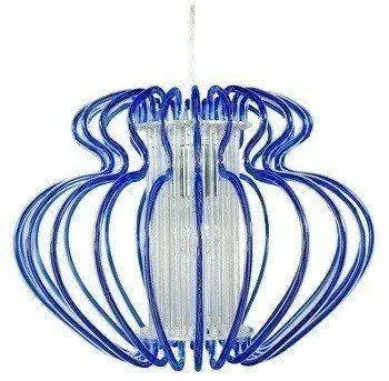 Závěsná stropní lampa 1X60W E27 modrá IMPERIA