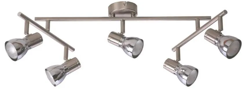 Stropní svítidlo Libra 5X40W E14 R50 matný nikl