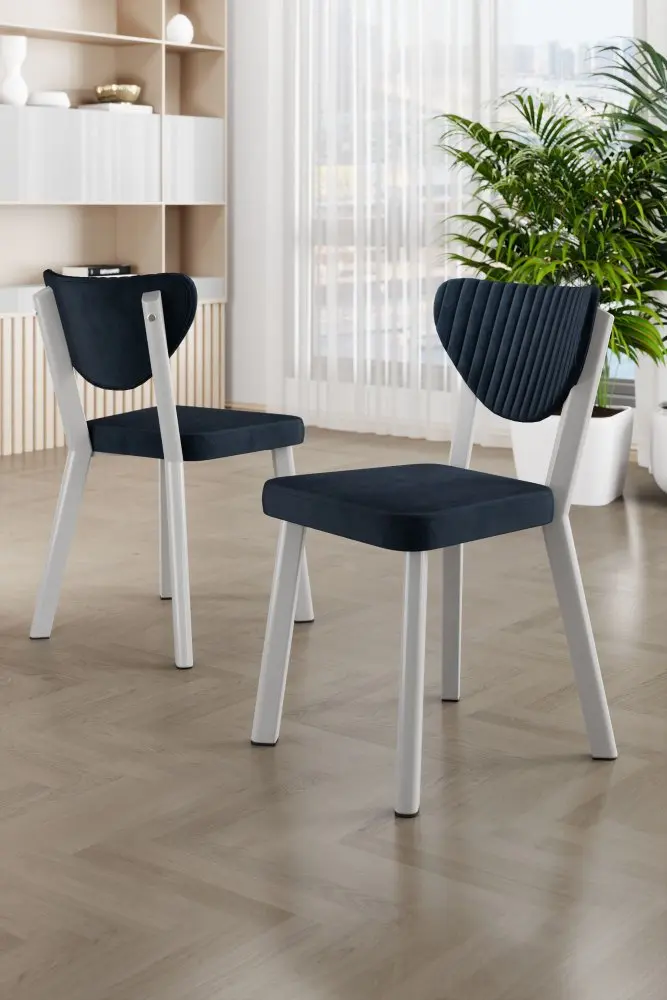 Sada židlí (4 kusy) Arfe - Anthracite, White