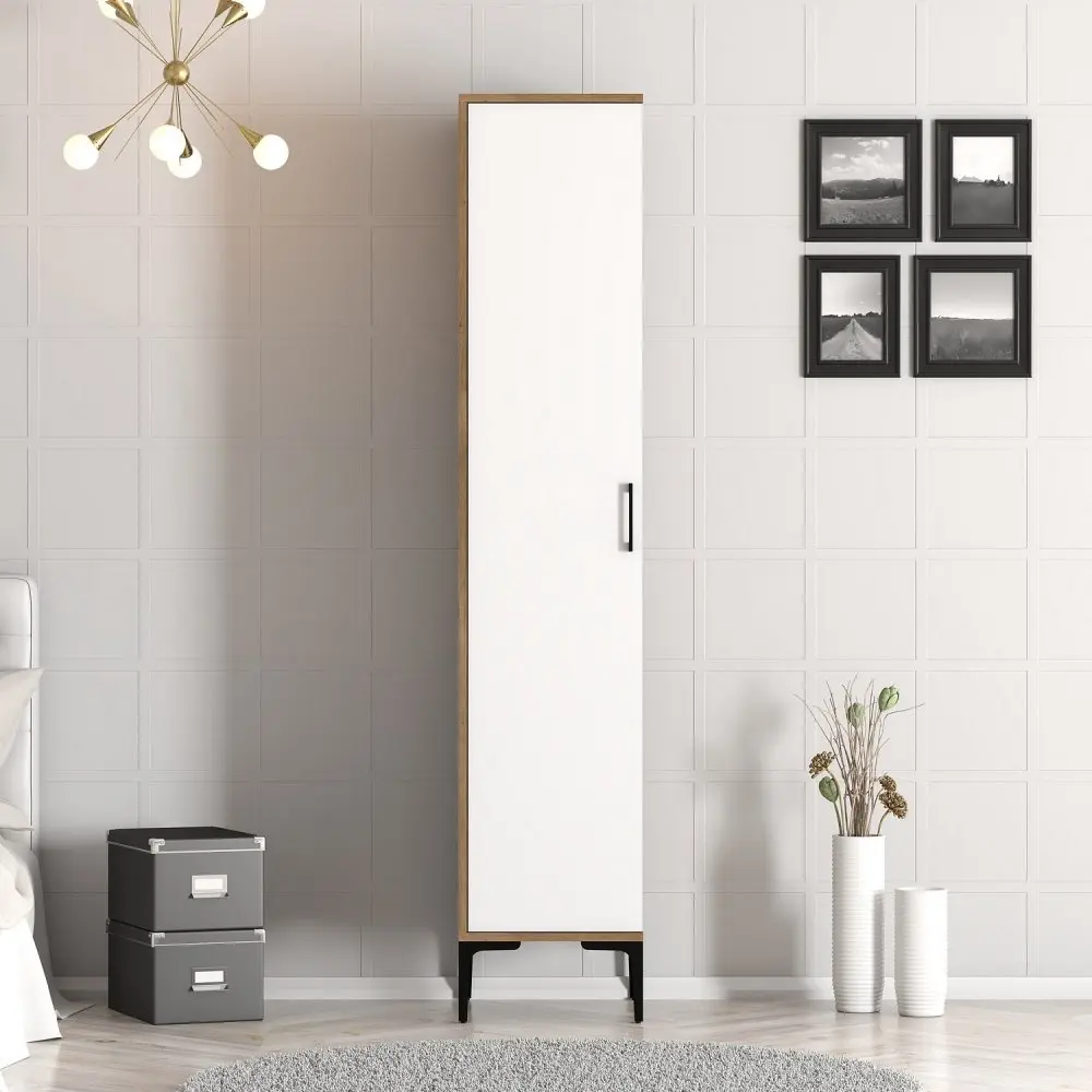 Šatní skříň Kumsal S - Walnut, White