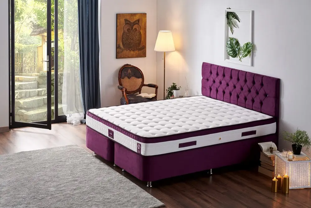 Mattress Violet 140x190 cm Double Size Middle Firm Mattress