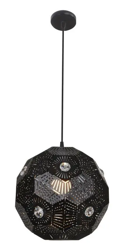Závěsná stropní lampa 1X40W E27 černá EUPHORIA