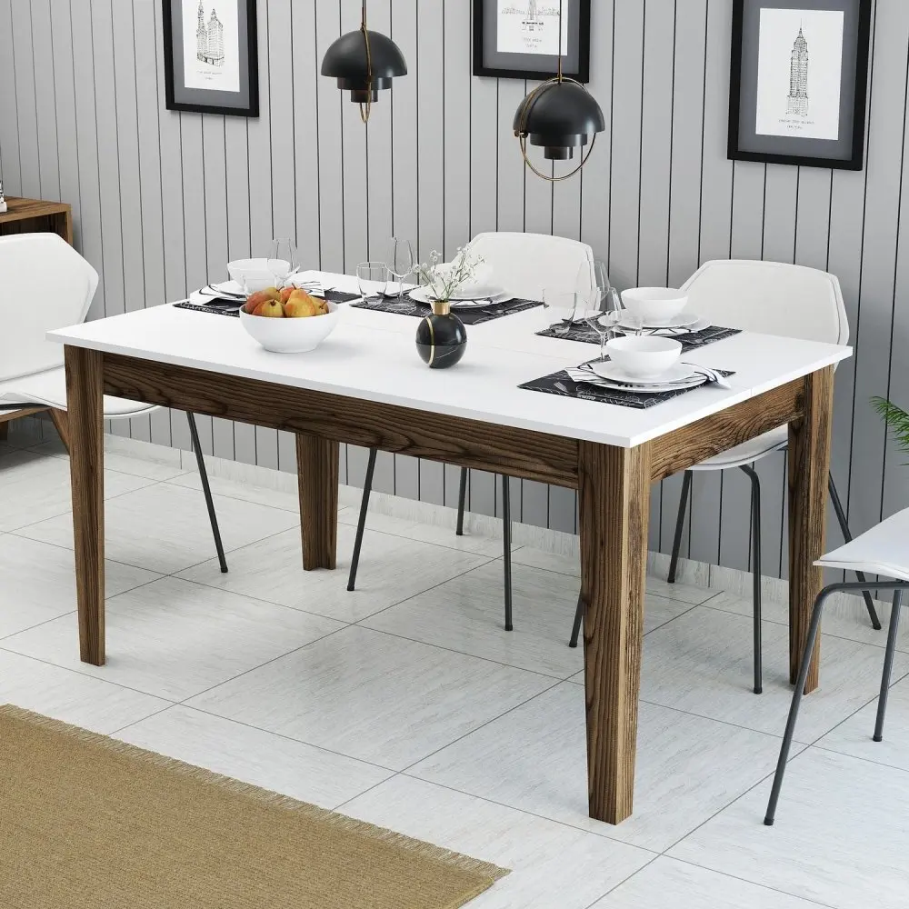Jídelní stůl Milan 514 - Walnut, White
