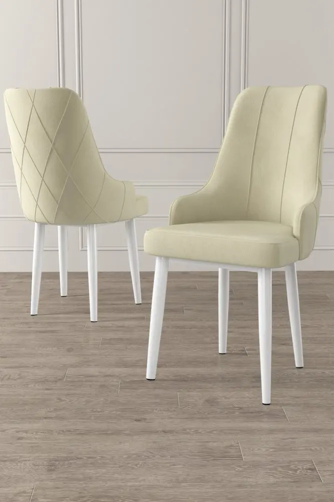 Sada židlí (2 kusy) Trex - Cream, White