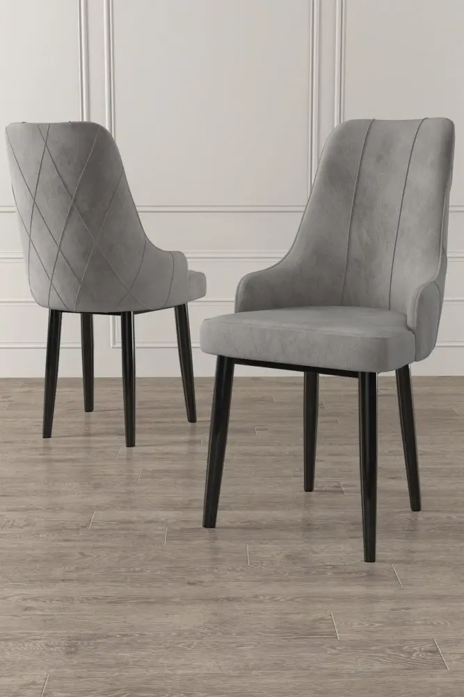 Sada židlí (4 kusy) Trex - Grey, Black