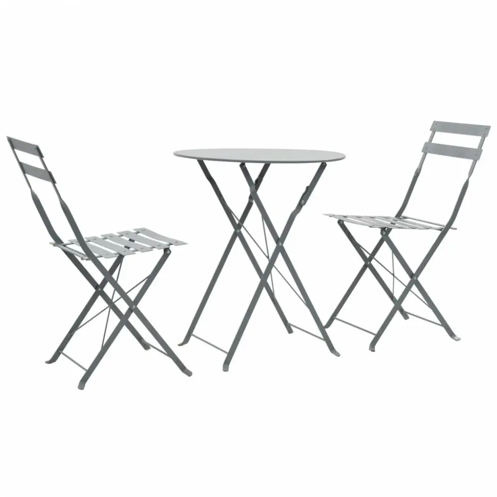 Zahradního bistro set 3 ks ocel Dekorhome