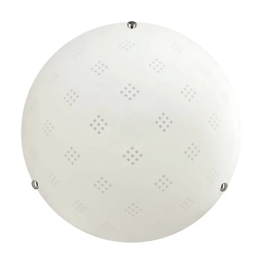 Stropní lampa Fanusa 30 chrom 1x60W E27 stínidlo bílé se vzorem