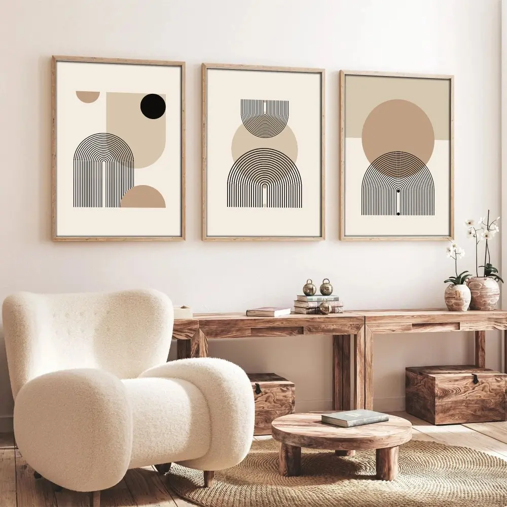 Dekorativní rámovaný obraz z MDF (3 kusy) Huhu263 - 50 x 70