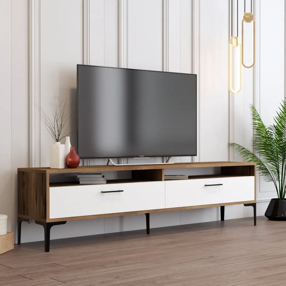 TV stolek Istanbul 2 - Walnut White