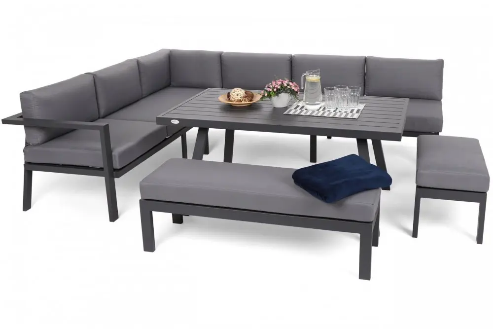 Zahradní sedací souprava 5 ks GH5623 šedá / taupe