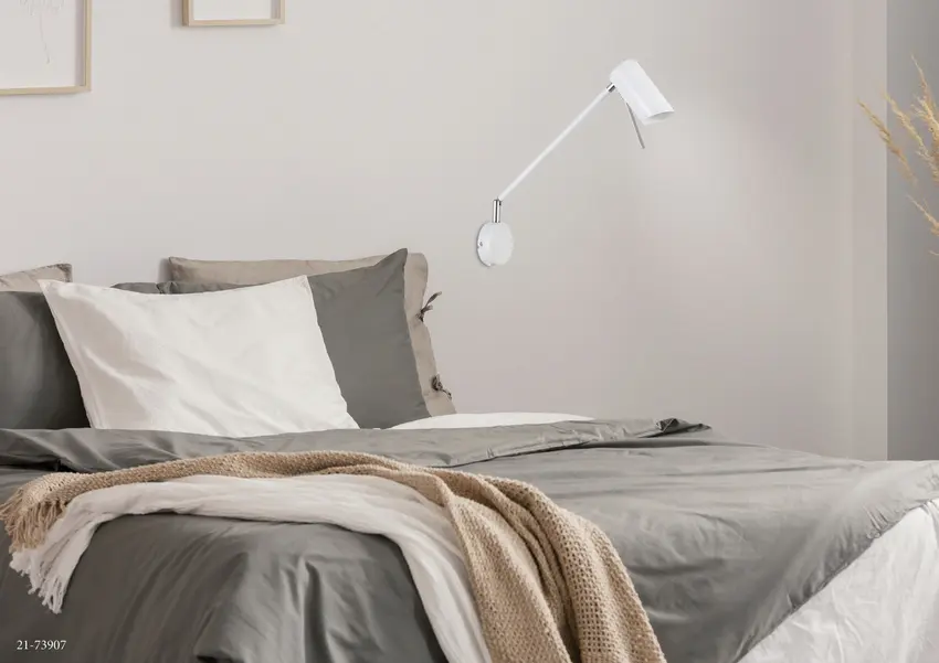 Nástěnná lampa matně bílá nastavitelná otočná GU10 40W Milly
