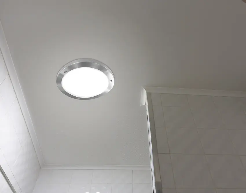 Stropní lampa Aquila 32cm 1xE27 Saténový nikl IP44