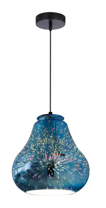 Závěsná stropní lampa galaktická e27 3d