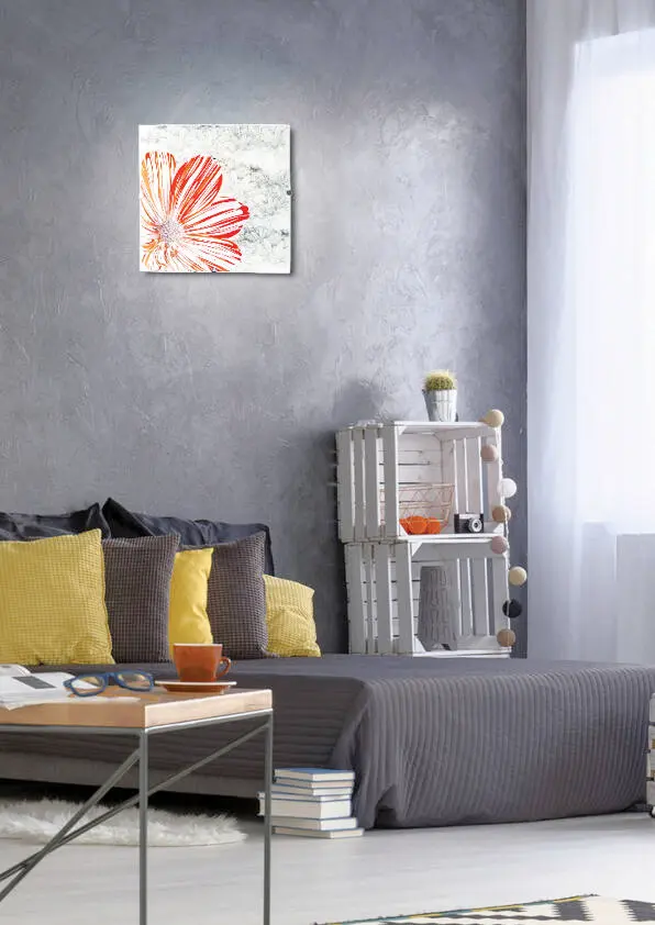 Stropní lampa s pružinou E27 červená