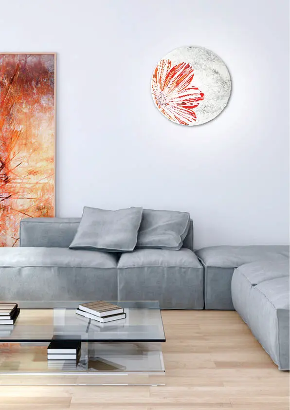 Stropní lampa s pružinou E27 červená