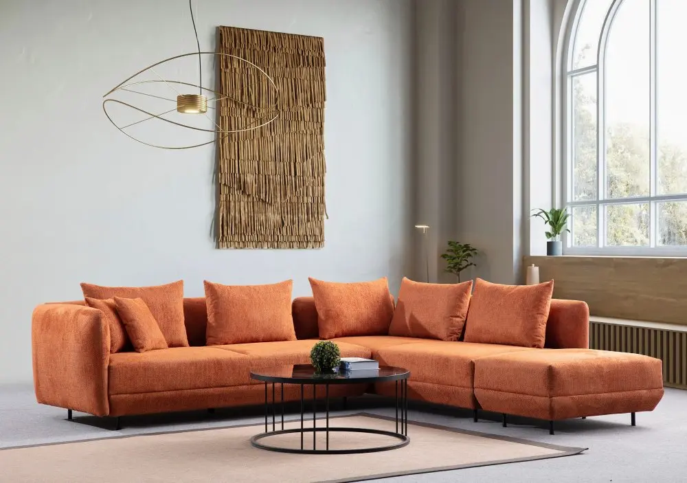 Rohová sedací souprava Floransa - Orange