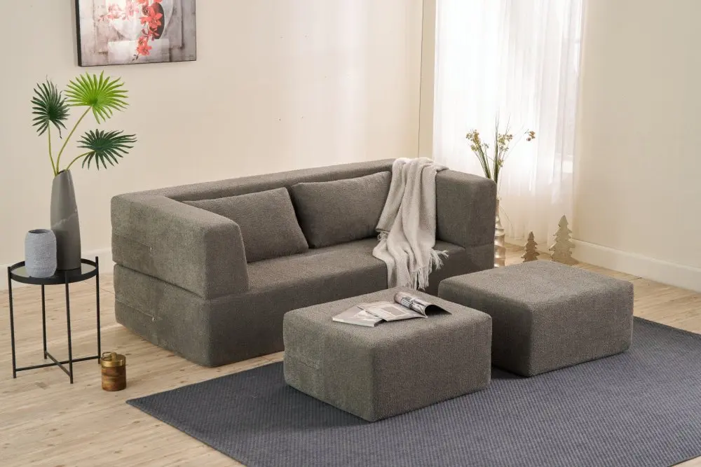 Dvoumístná rozkládací pohovka Pirgos - Grey