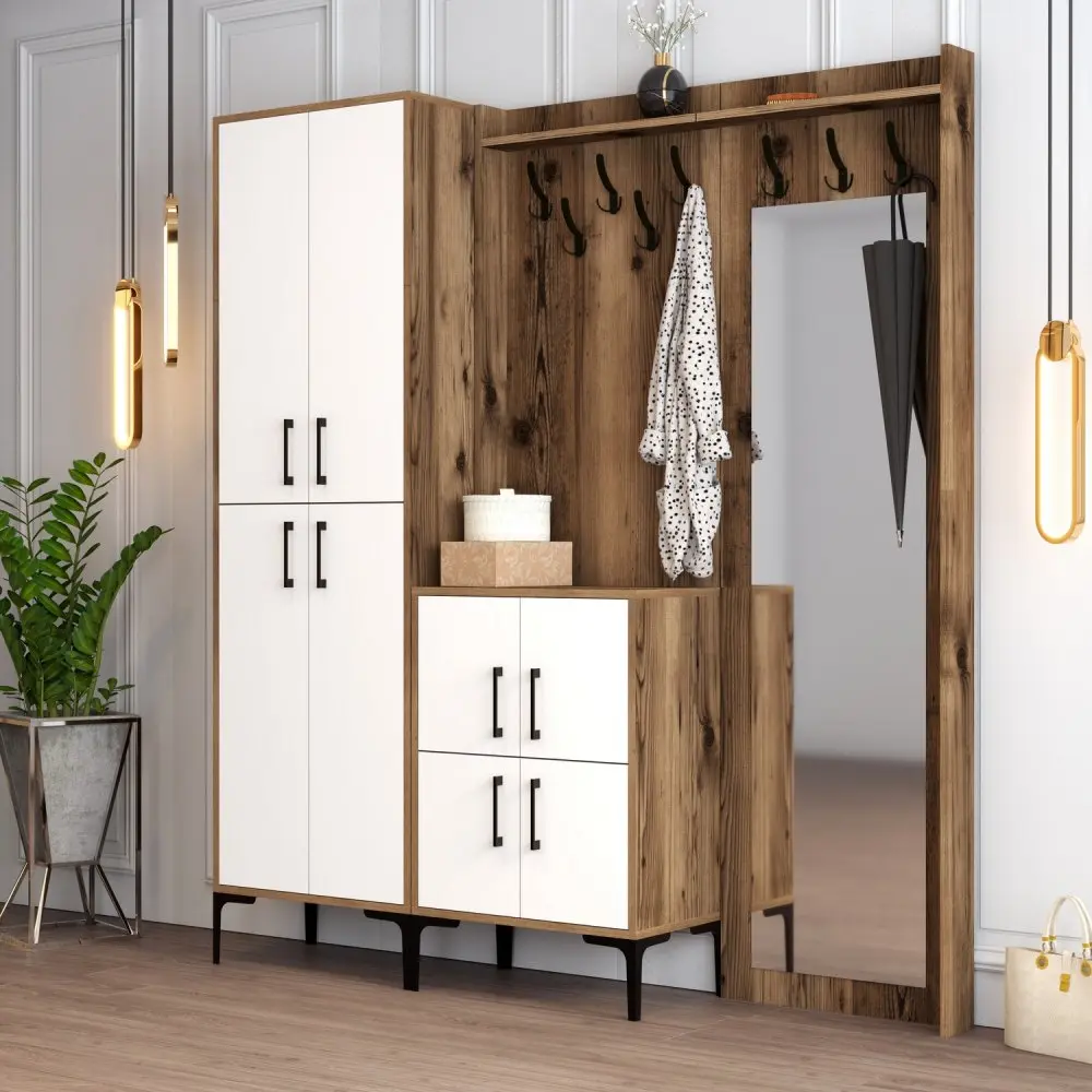 ASIR Předsíňová stěna BERLIN ořech bílá