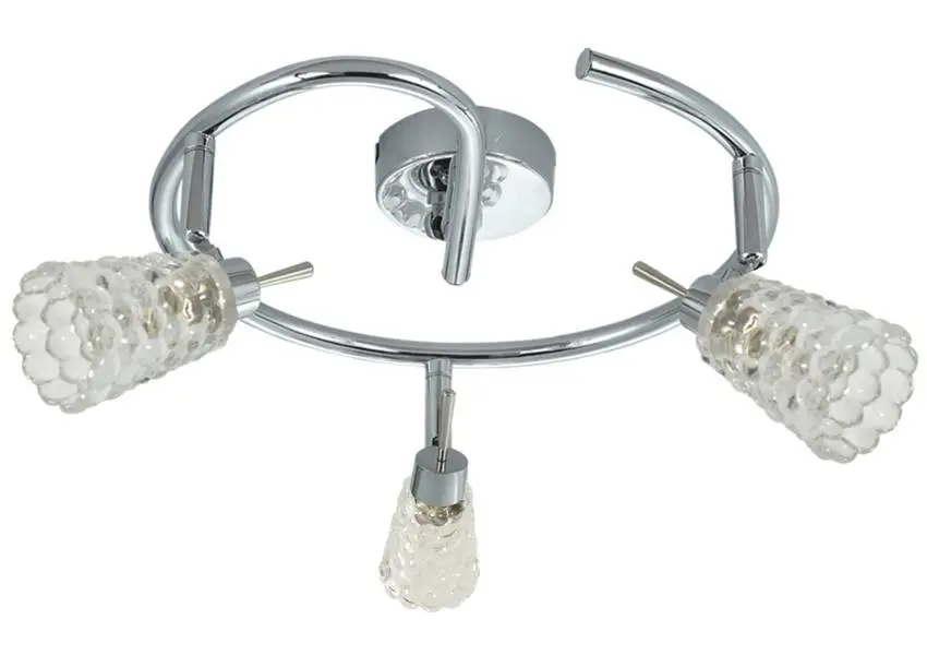 Stropní svítidlo Bacchus spirála 3X40W G9 chrom