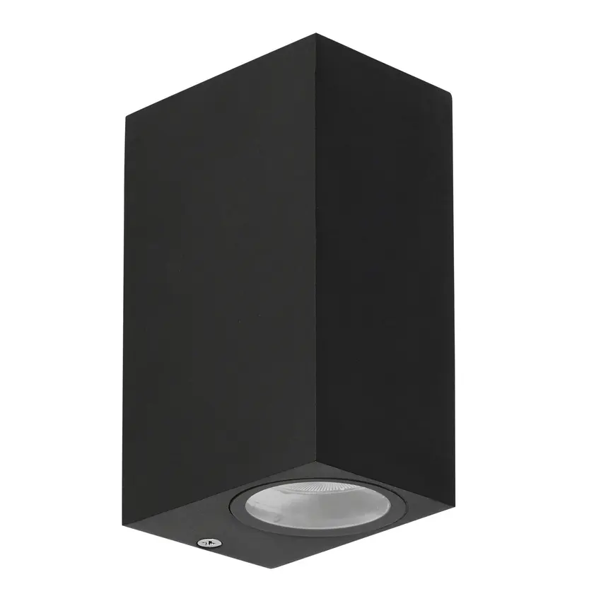 Zahradní lampa Nerium, fasádní kostka, dlouhá 92x15,2cm, černá, 2x35W GU10 IP44