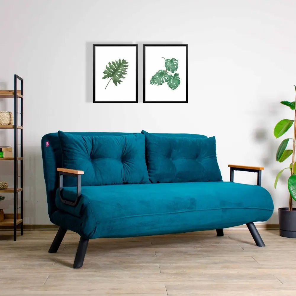 Rozkládací pohovka Sando 2 Petrol Green