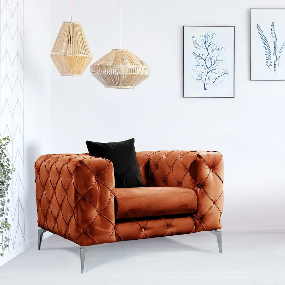 Hanah Home Křeslo Como oranžové