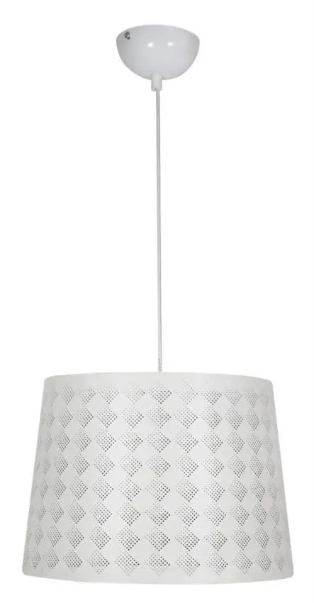 Závěsná stropní lampa 1X60W E27 bílá ORLANDO