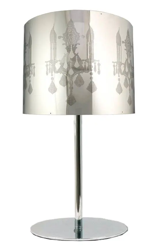 Chromová kancelářská stolní lampa Arkas