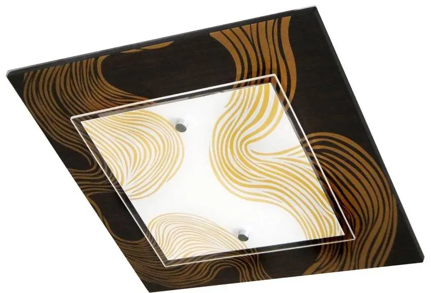 Stropní svítidlo Morena Plafon 2X60W E27 40X40X8 černá