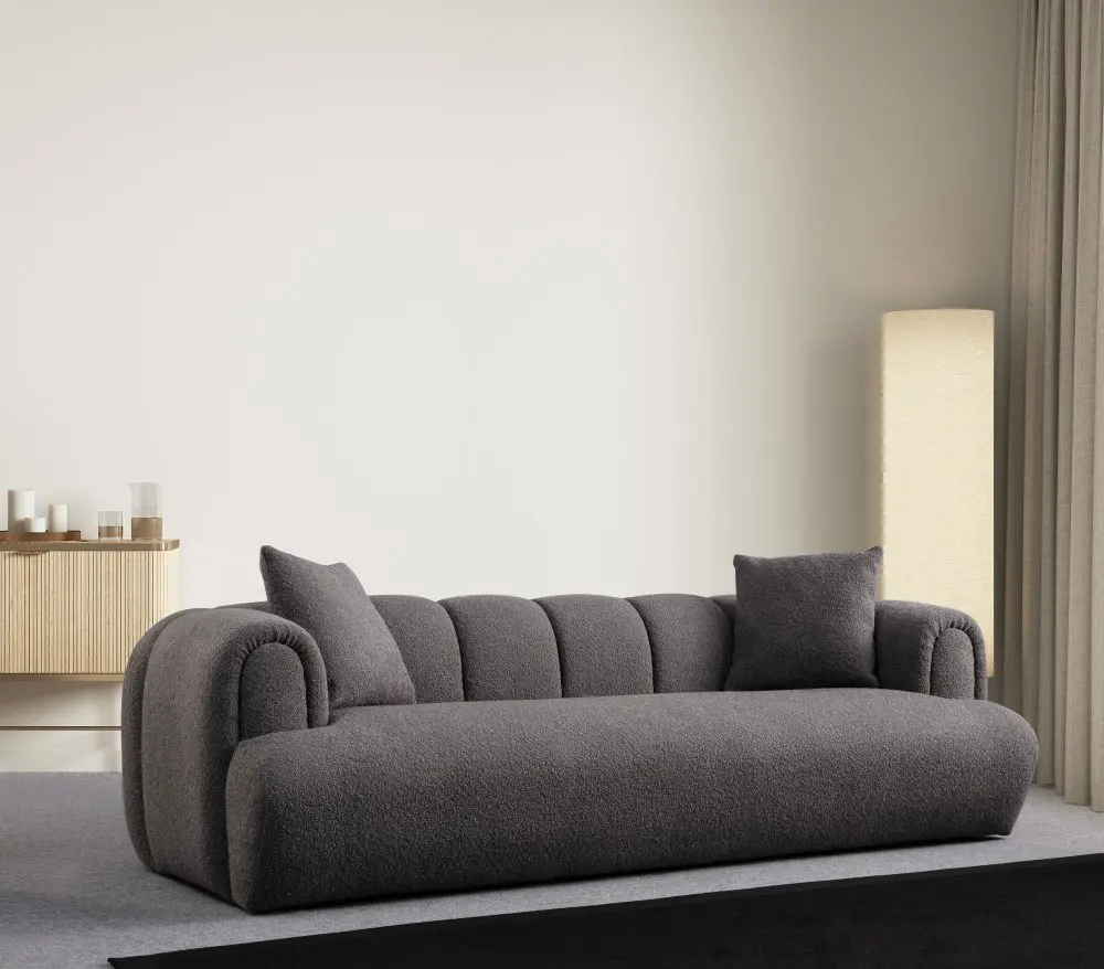 Trojmístná pohovka Puffy 3 Plain - Anthracite