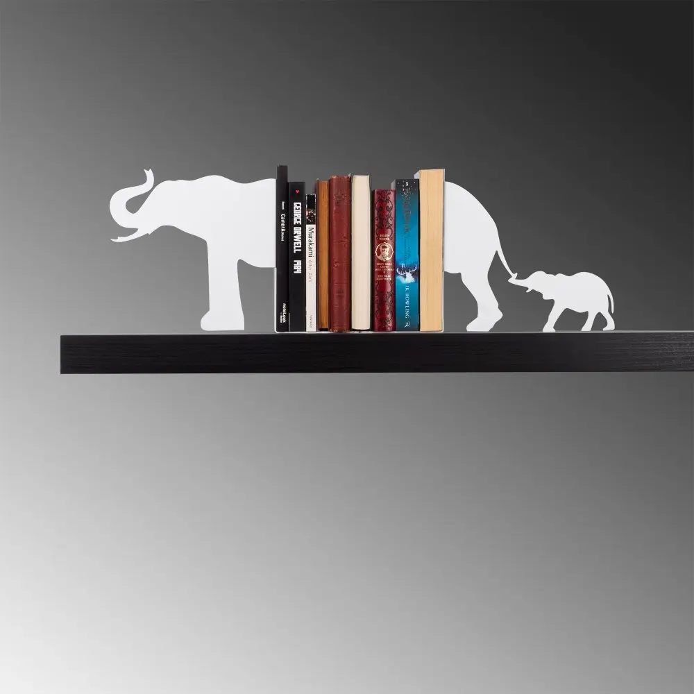 Metal Bookend Kitap tutucu 1 - White