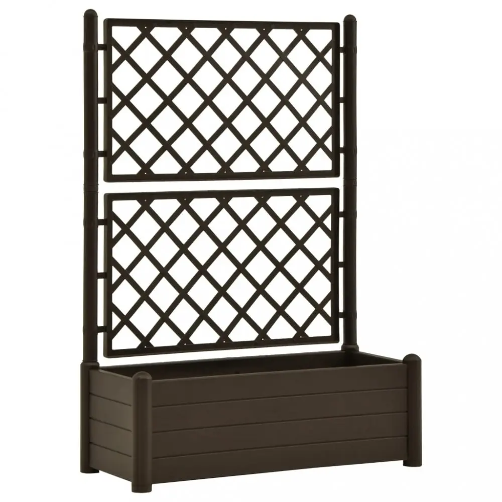 Zahradní truhlík s treláží 100x43x142 cm PP Dekorhome