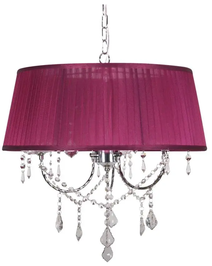 Stropní závěsná lampa Amaranth 3 Malva