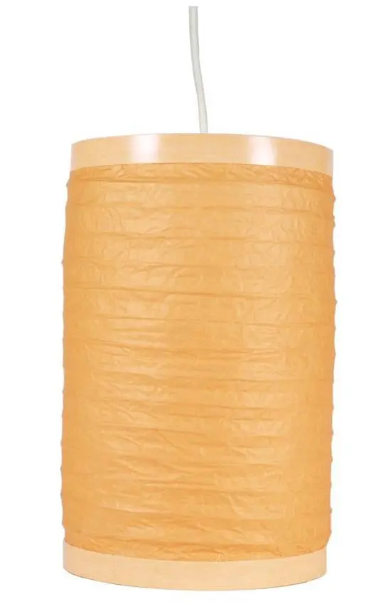 Papírová závěsná lampa oranžová 60W E27 Feng